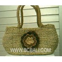 straw handbag from bali